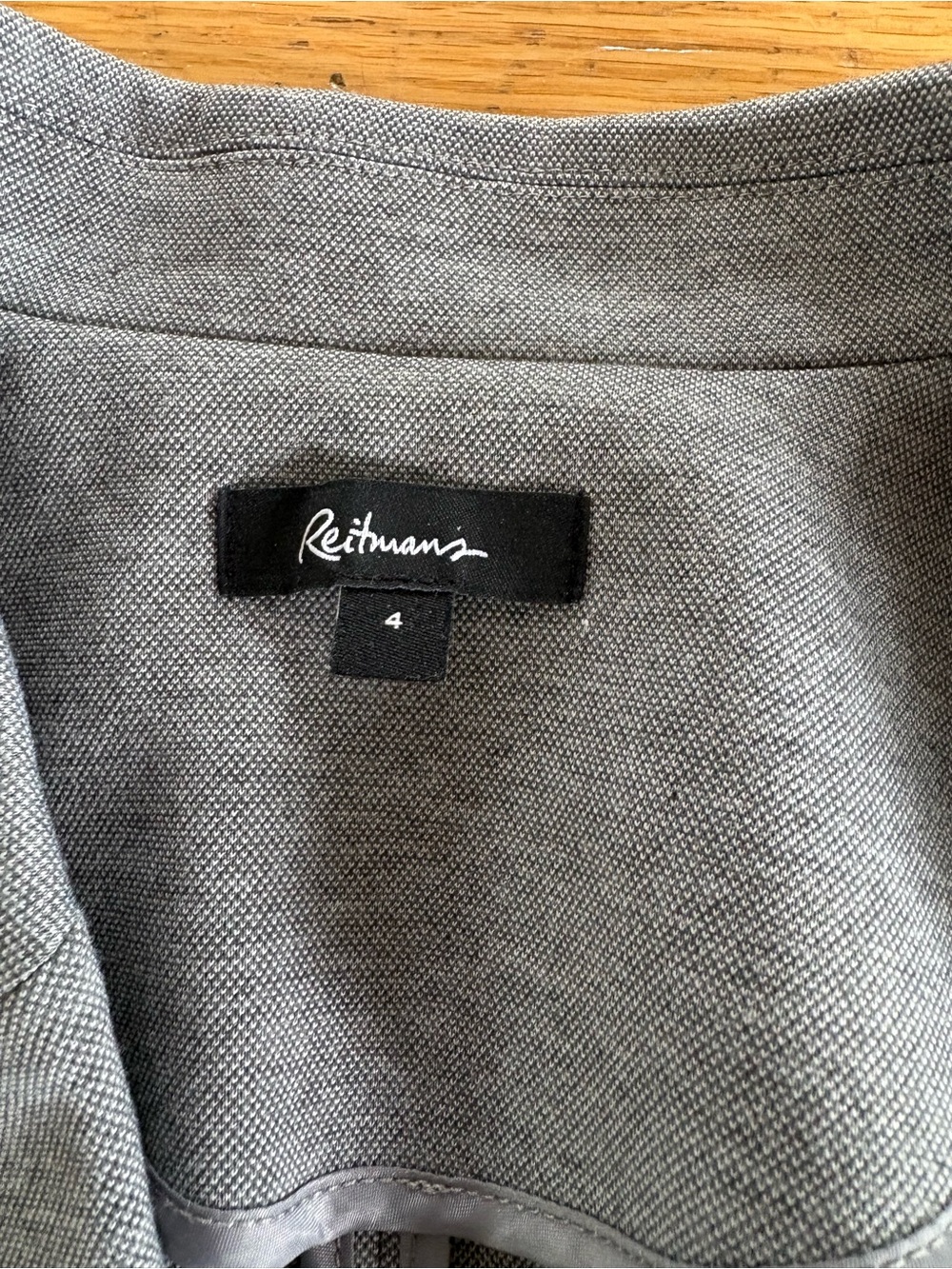 Reitmans Light Gray Textured Jacket - Picture 2 of 3